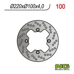 NG tarcza hamulcowa tył kawasaki zx 6R '98-'07, ZX10R, ER6F/N, kle 650VERSYS 07-14 (220X100X4,0MM) (4X10,5MM)