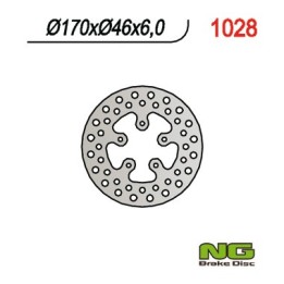 NG tarcza hamulcowa tył honda trx 420 0-11, TRX650/680 06-21 (170X46X6)