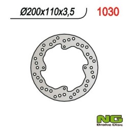 NG tarcza hamulcowa tył ktm 85 SX '03-'15 , SX 105 '04-'15 (200X110X3,5)(4X6,5mm)