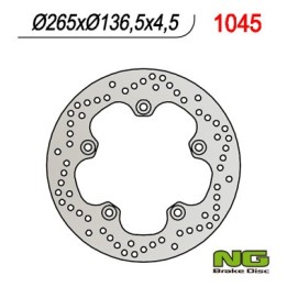 NG tarcza hamulcowa tył bmw f 650GS 800/ K1200/ R1200 (265X136X4,5) (5X10MM)