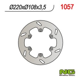 NG tarcza hamulcowa tył gas gas 125/250/300/450 '94-'20 (220X108X3,5) (6X6,5MM)