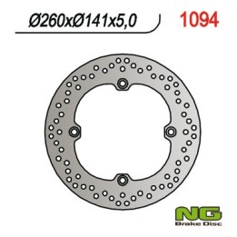 NG tarcza hamulcowa tył kawasaki, suzuki dl 650 '04-'20, dl 1050 '20, dl 1000 '02-'19 (260X141X5) (4X10.5 mm)