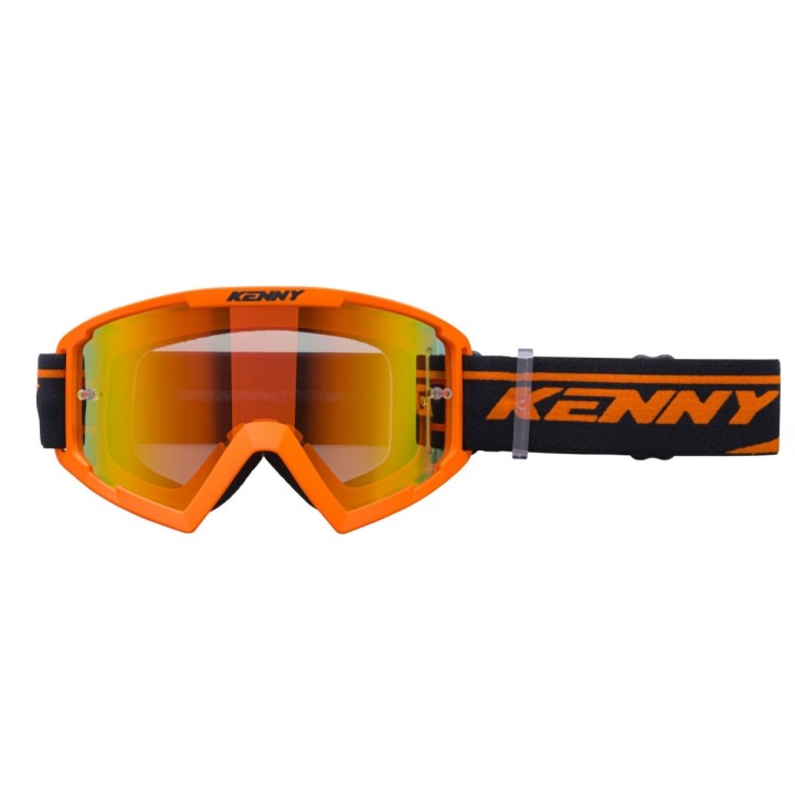 KENNY RACING GOGLE MODEL TRACK+ KID / JUNIOR / DZIECIĘCE ORANGE - RED LENS