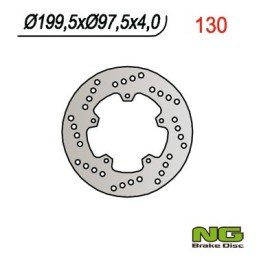 NG tarcza hamulcowa tył piaggio 50 / 80 / 125 / 150, malaguti 50 centro '97-'00, derbi atlantis (200X97X4MM) (5X6,25MM)