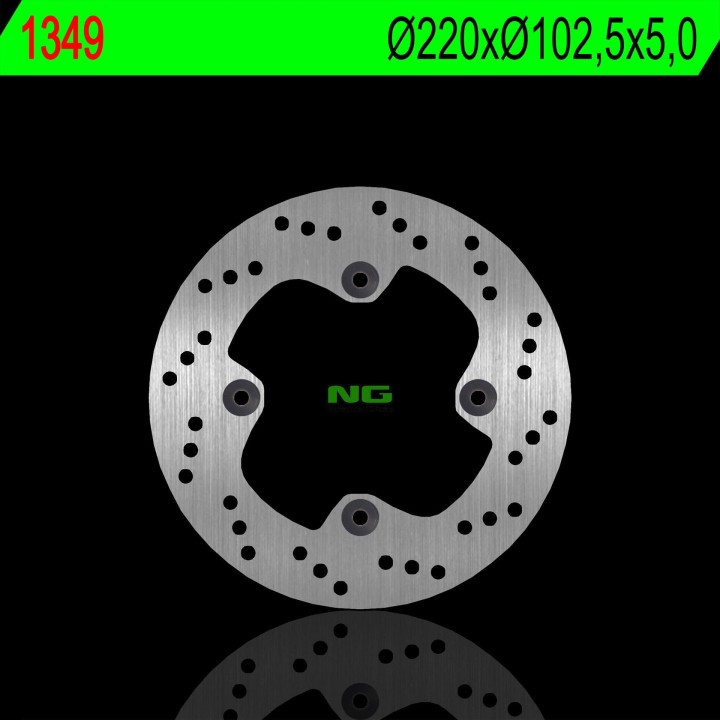 NG tarcza hamulcowa tył honda cbr 250 r 11-12 (220X102,5X5,0MM) (4X10,5MM)