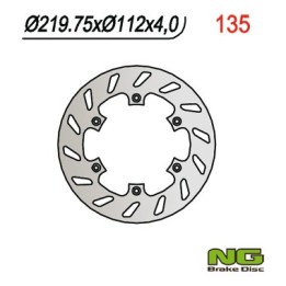 NG tarcza hamulcowa tył husqvarna cr/wr/wre 125 '92-'99, husaberg 350/400/450/501 '90-'98 (220X112X4) 6 otworów ŚR.6,5