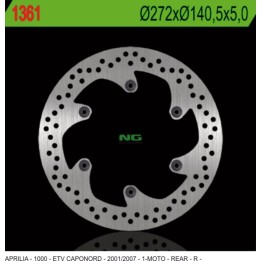 NG tarcza hamulcowa tył aprilia etv 1000 caponord '01-'07 (272X140,5X5) (6X8,5MM)