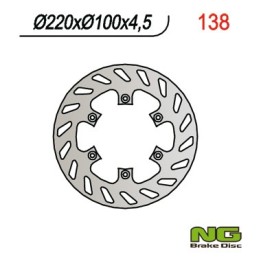 NG tarcza hamulcowa tył kawasaki kx 125 '89-'02, kx 250 '92-'95, kdx 200/220, KLX300/650R (220X100X4,5) (6X6,5MM)