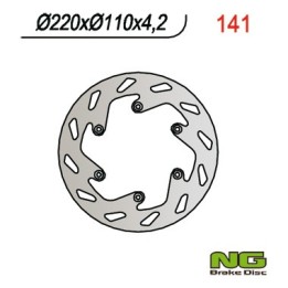 NG tarcza hamulcowa tył ktm / husaberg (220X110X4,2) (NG141; NG129; NG9141)