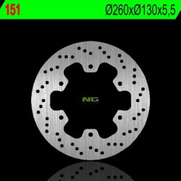 NG tarcza hamulcowa tył kawasaki gpz 750UT '83-'88, gpz 1000 rx '86-'88 (260X130X5,5) (6X10,5MM)
