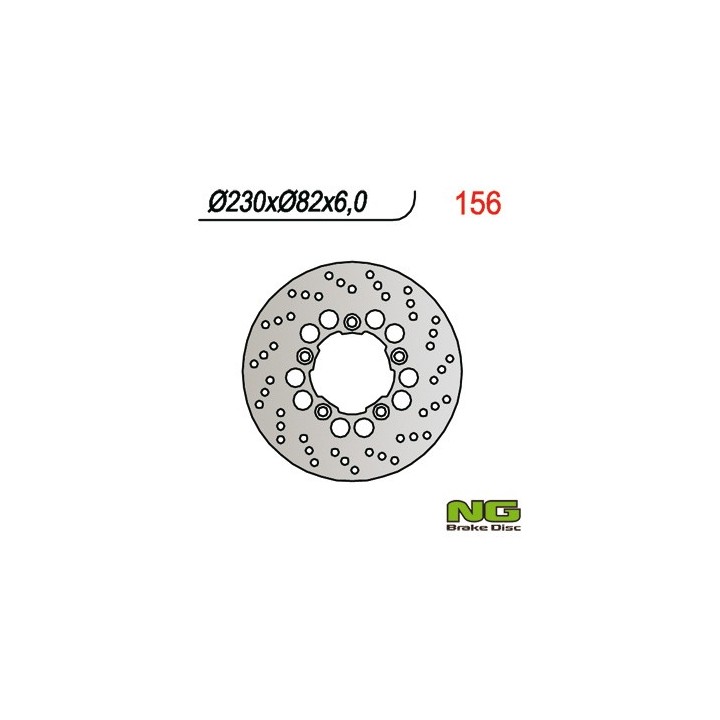 NG tarcza hamulcowa tył kawasaki ZX6R (95-97), zx 7R (96-03), zxr 750 (230x82x6)