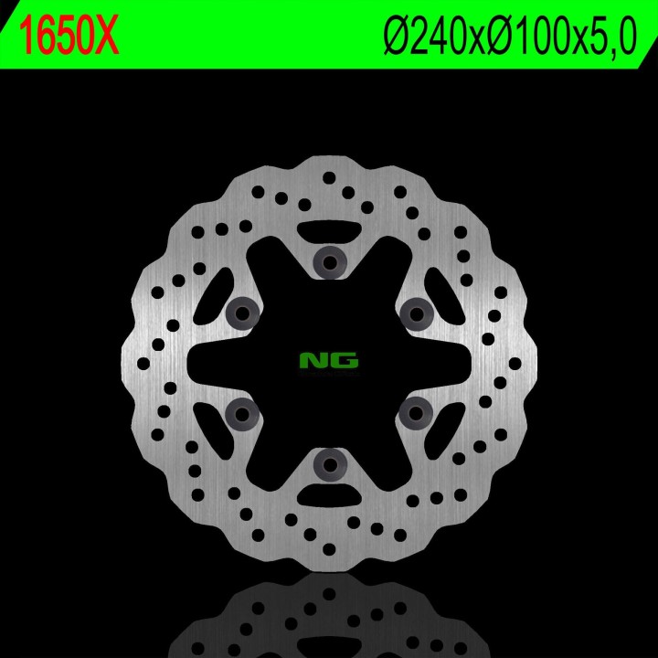 NG tarcza hamulcowa tył kawasaki klx 250 09-20, klx 300 r '20 (240X100X5,0MM) (6X10,50MM) wave