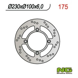 NG tarcza hamulcowa tył kawasaki zephyr 750 92-97, ZZR600 '90-'92 (4X10,25) (230x100x6)