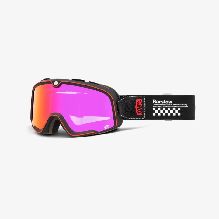 100 PROCENT GOGLE BARSTOW ERBAN - MIRROR DARK RED LENS