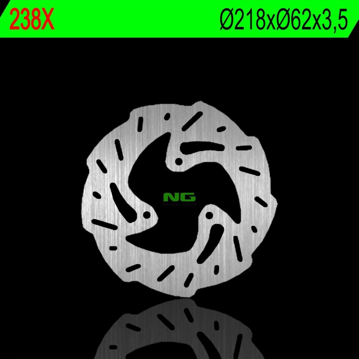 NG tarcza hamulcowa tył derbi 50/125, gas gas 125/450 (218X62X3,5MM) (3X10,5MM) wave