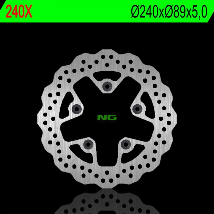 NG tarcza hamulcowa tył suzuki GSXR1300 99-07, gsxf, gsf 600/650/1200 , sv 65099-02, kymco 125/200/300 08-17 (240X89X5,0MM) (5X…