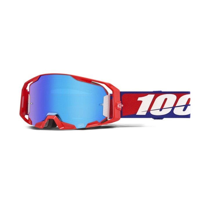 100 PROCENT GOGLE ARMATIC BEST - MIRROR BLUE LENS