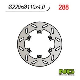 NG tarcza hamulcowa tył aprilia rs 125`92-96, rx 125`89-00, pegaso 125`89-99, vor 400-530`98-02 (220X110X4)