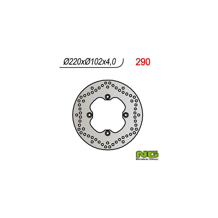 NG tarcza hamulcowa tył aprilia rs 50 (99-05), tuono 50`03-07 (220X102X4) (5X8,5MM)