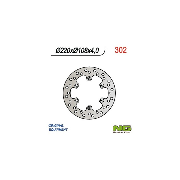 NG tarcza hamulcowa tył gas gas 94-99 (220x108x4 / 3,5 / 4)
