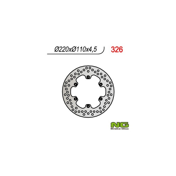 NG tarcza hamulcowa tył aprilia 125/350/600/650 (220x110x4,5)