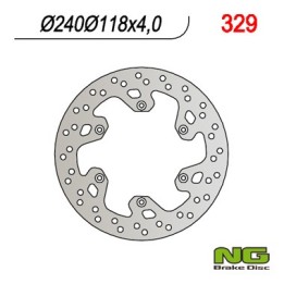 NG tarcza hamulcowa tył suzuki rm 125 '99-'10, rm 250 '99-'08, DRZ400SM '04-'10 (240X118X4)