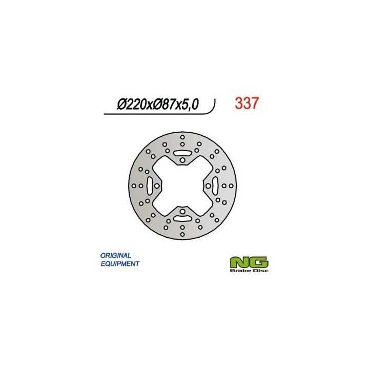 NG tarcza hamulcowa tył cagiva raptor 650/1000 (220X87X5) (4X10,5MM)