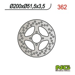 NG tarcza hamulcowa tył yamaha yfm 350/ yfz 450 03-04 (200X51X3,5) (4X8,5MM)