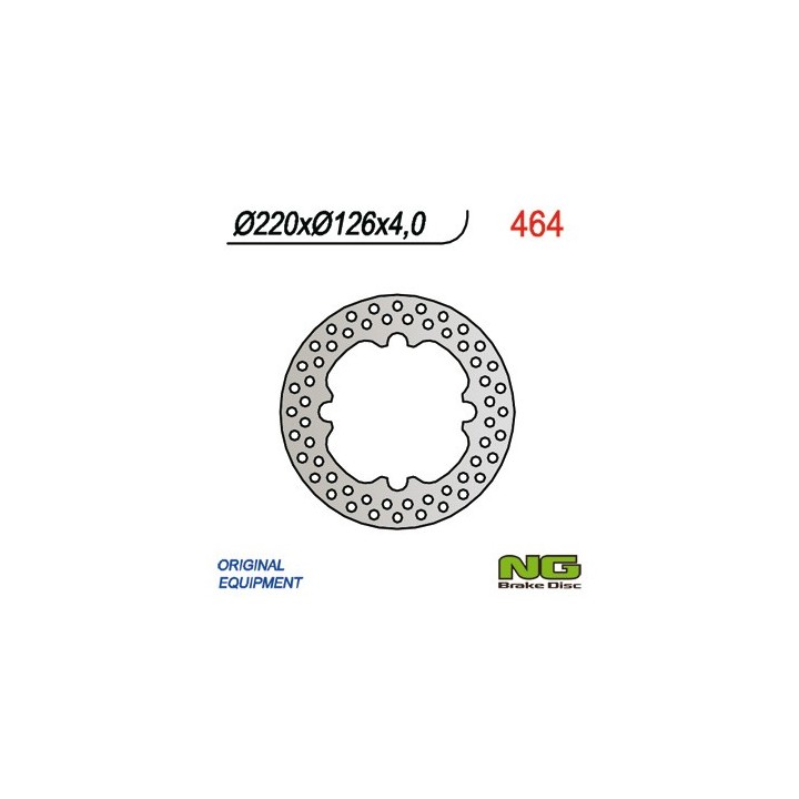 NG tarcza hamulcowa tył husqvarna te/tc 99-12 (220X126X4)
