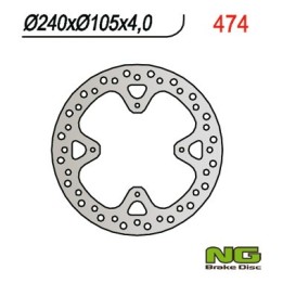 NG tarcza hamulcowa tył honda XR 650R 00-06 (240x105x4) (4X6,5MM)