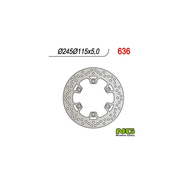 NG tarcza hamulcowa tył yamaha fzs / fzr / xj 600 / XT660 / yzf 600 thundercat / tdm 850 '91-'01, ducati monster 600 / 750 / 90…