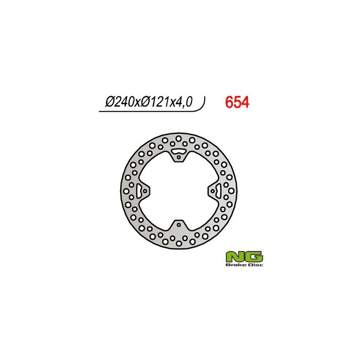 NG tarcza hamulcowa tył honda cr 125/250 '02-07, crf 250/450R '04-'21 (240X121,5X4)