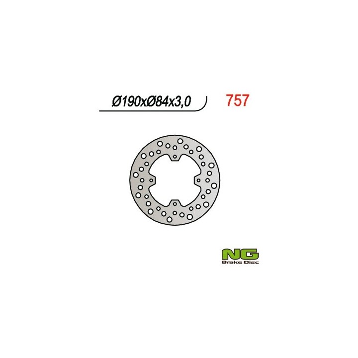 NG tarcza hamulcowa tył yamaha yz 80/85 '93-'22 (190X84X3),X-MAX 125 '14-'20