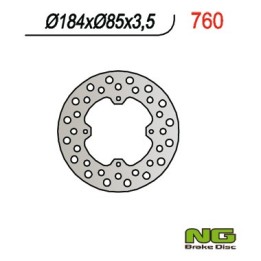 NG tarcza hamulcowa tył kawasaki, suzuki rm 80/85 (86-04) (184x85x3,5)
