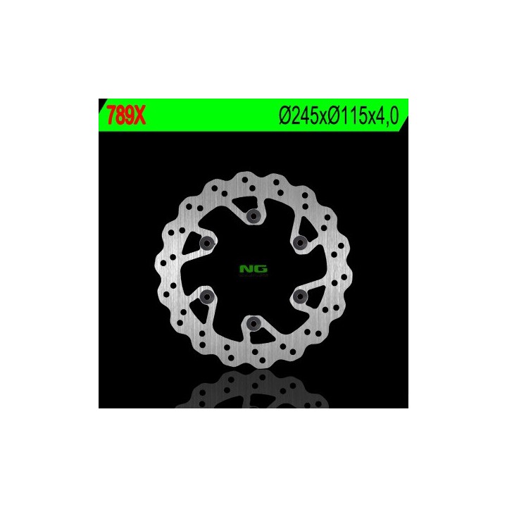 NG tarcza hamulcowa tył yamaha yz 125/250 (02-18) yzf (00-18) wrf (02-20) (245X115X4) wave
