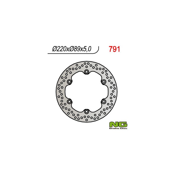NG tarcza hamulcowa tył suzuki gsxr/ sv/ TL (220x89x5) (5X10,5MM)