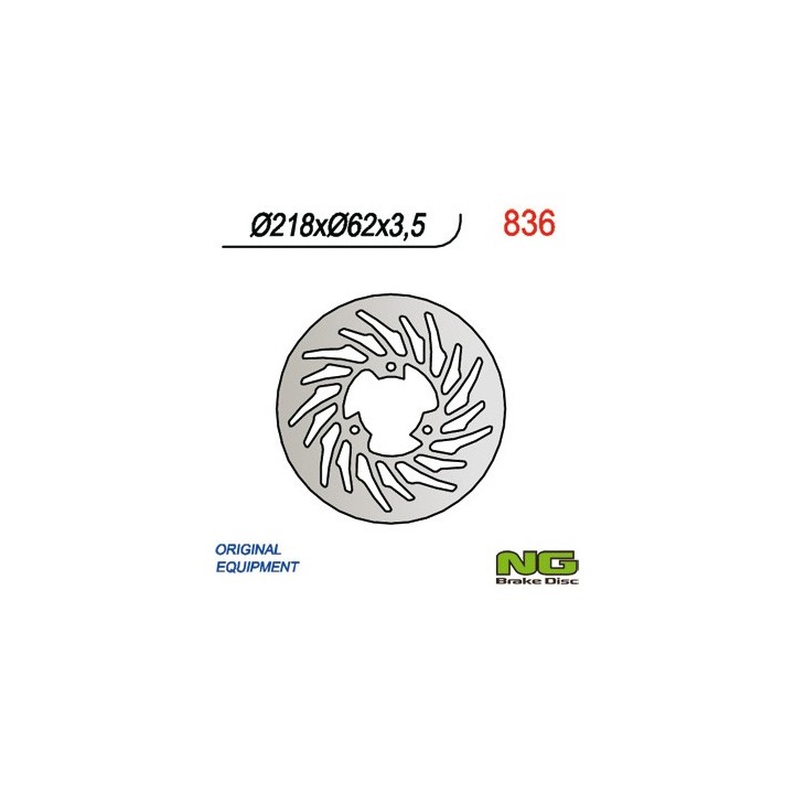 NG tarcza hamulcowa tył yamaha DT50R '03-'08, DT50SM '05-'011, DT50X, XT125 '05-'11, mbk 50X-LIMIT '03-'05, malaguti 50 xsm '03…