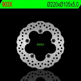 NG tarcza hamulcowa tył yamaha R6 03-16, R1 04-11, mt 10 16-18 (220X105X5,0MM) (5X10,5MM) wave