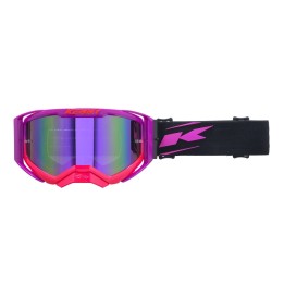 KENNY RACING GOGLE PERFORMANCE EVO 2 PURPLE MIRROR-LUSTRO