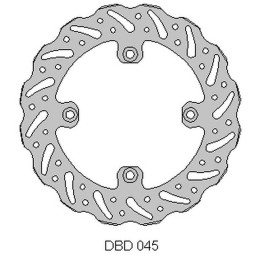 DELTA BRAKING tarcza hamulcowa tył beta 250 rr '05-12, 525 rr '05-12, wave (260X120,3X4MM) (4X8,5MM) (NG1264)