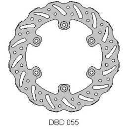 DELTA BRAKING tarcza hamulcowa tył gas-gas 125/200/250/300/450 '95-21, wave (220X108,2X4MM) (6X6,5MM) (NG1057)