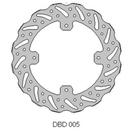 DELTA BRAKING tarcza hamulcowa tył honda cr 125 '02-07, crf 250 '04-'21' -crf 250 x 04-'21' crf 450 wave (240X121X4MM) (4X6,5MM…