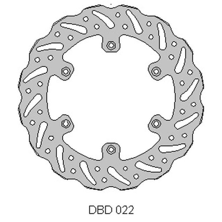 DELTA BRAKING tarcza hamulcowa tył suzuki rm 125 '88-10, rm 250 '88-10, drz 250 '01-07, yamaha yz 125 '01-16, yz/yzf/wr 250 '01…