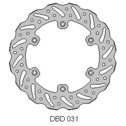 DELTA BRAKING tarcza hamulcowa tył yamaha wr 125 '92-00, yz 125 '90-00,WR/YZ 250 '90-00, wrf/yzf 400/426 '98-00, wave (220X115X…