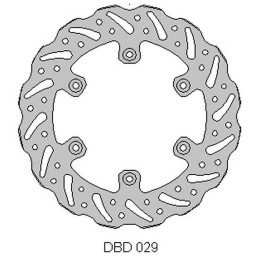 DELTA BRAKING tarcza hamulcowa tył yamaha yz/wr 125 '98-01, yz/wr 250 '98-'01, yzf/wrf 400/426 '99-01, wave (240X115X4MM) (6X6,…