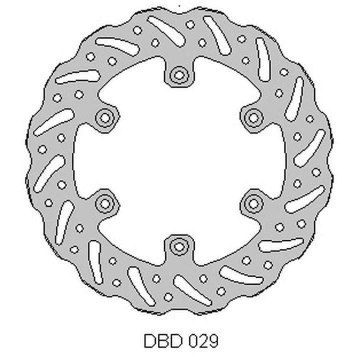 DELTA BRAKING tarcza hamulcowa tył yamaha yz/wr 125 '98-01, yz/wr 250 '98-'01, yzf/wrf 400/426 '99-01, wave (240X115X4MM) (6X6,…