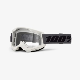 100 PROCENT GOGLE STRATA 2 GREY - CLEAR LENS - - SZYBKA PRZEŹROCZYSTA