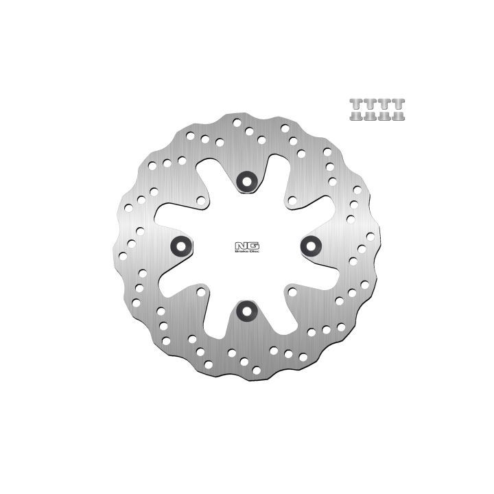 NG tarcza hamulcowa tył kawasaki versys 650 '15-16 (250X100X4,5MM) (4X10,5MM) wave