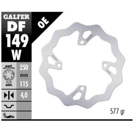 GALFER tarcza hamulcowa tył kawasaki kx 250F/X '20-, kx 450F '19- wave (250X115X4MM)