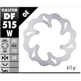 GALFER tarcza hamulcowa tył yamaha yz 125 '18-'22, yz 250F/450F '18-'20 wave (245X115X4MM)